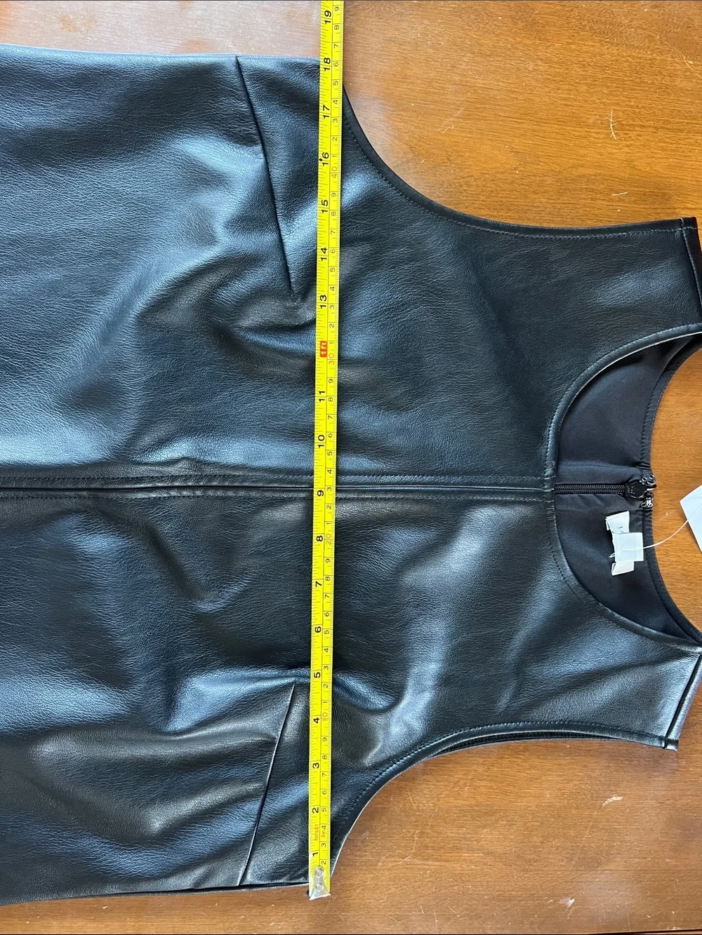 J. Crew Black Faux Leather Sleeveless Top